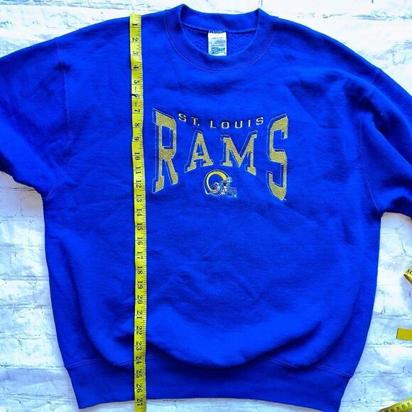 MINT Vintage 90s Unisex Adult Large Salem Sportswear St Louis Rams Sweatshirt - Picture 6 of 8